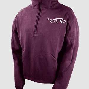 Ranchgirls Zip Sweatshirt IVY dark plum