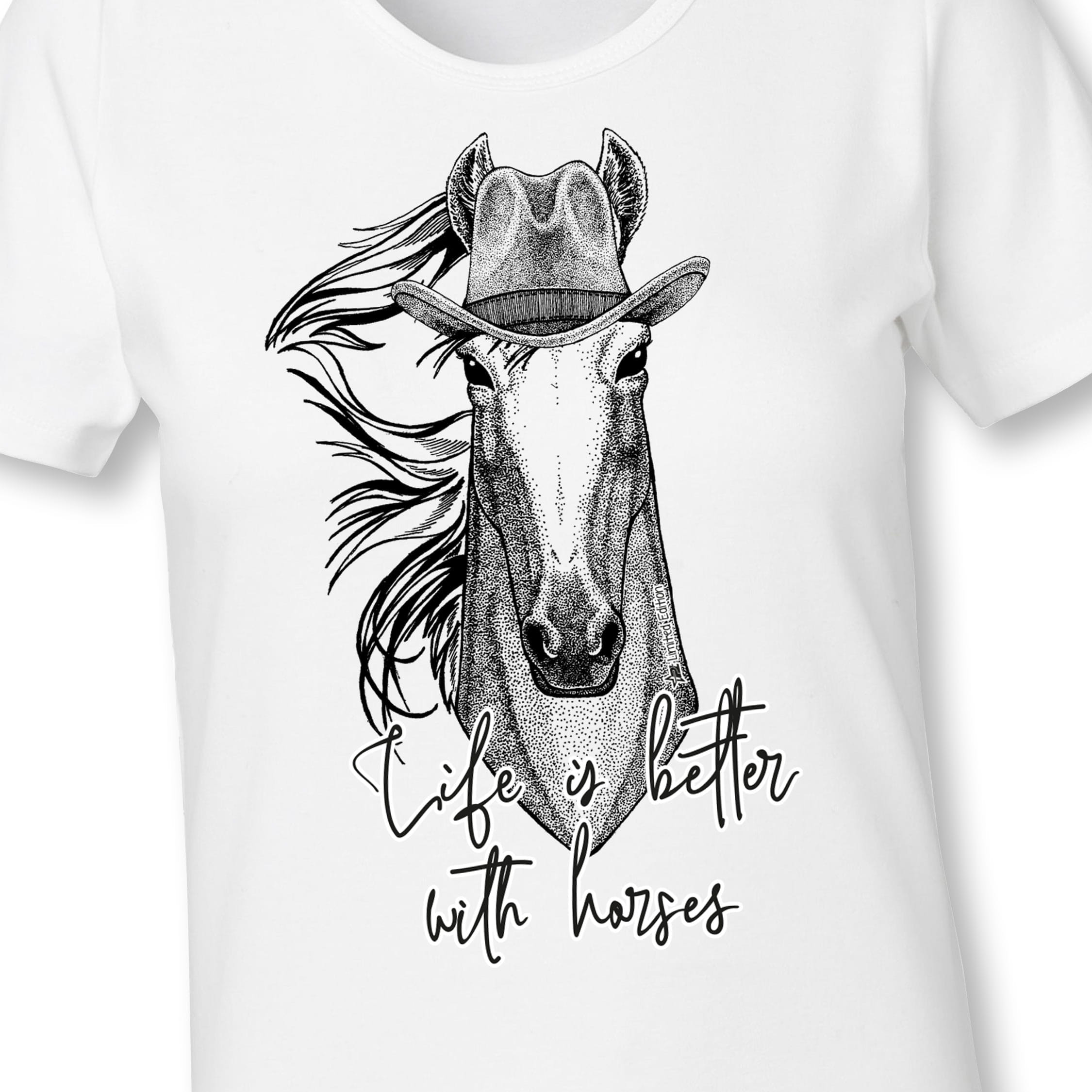 PT-Limited-Edition „Life is better with horses“ T-Shirt