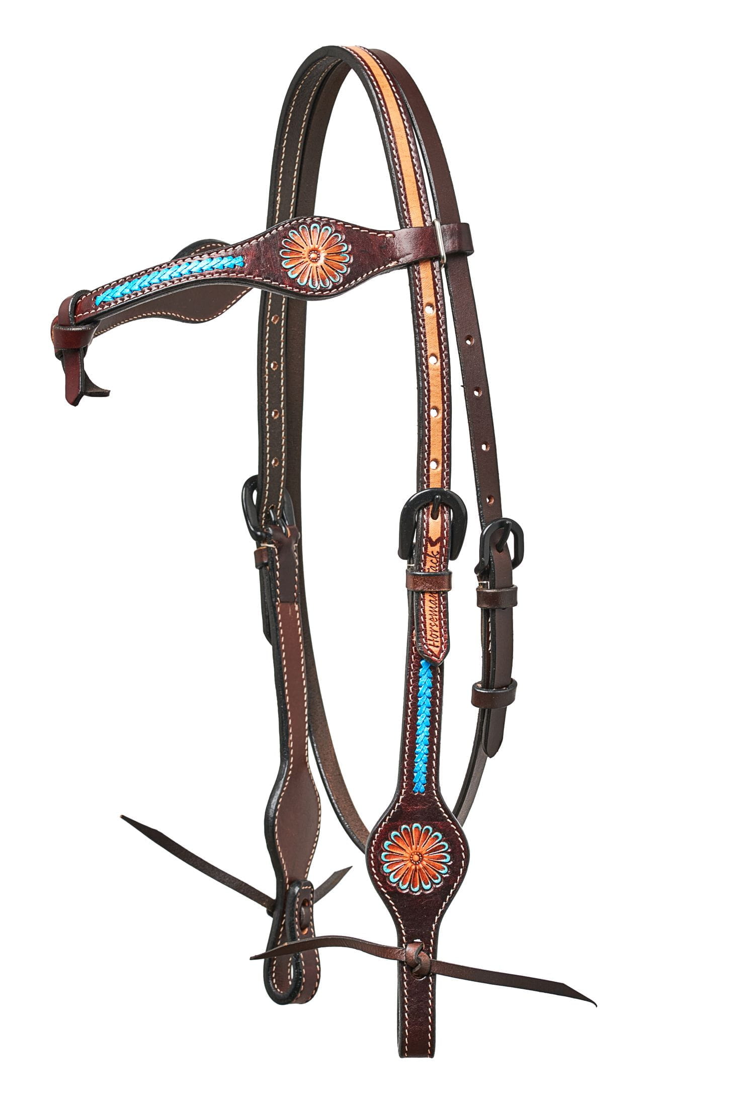 Horsemans Tack Turquoise Flower and Braiding