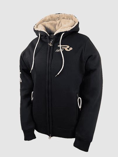 OSWSA Womens Hooded Teddy Fleece Susie black