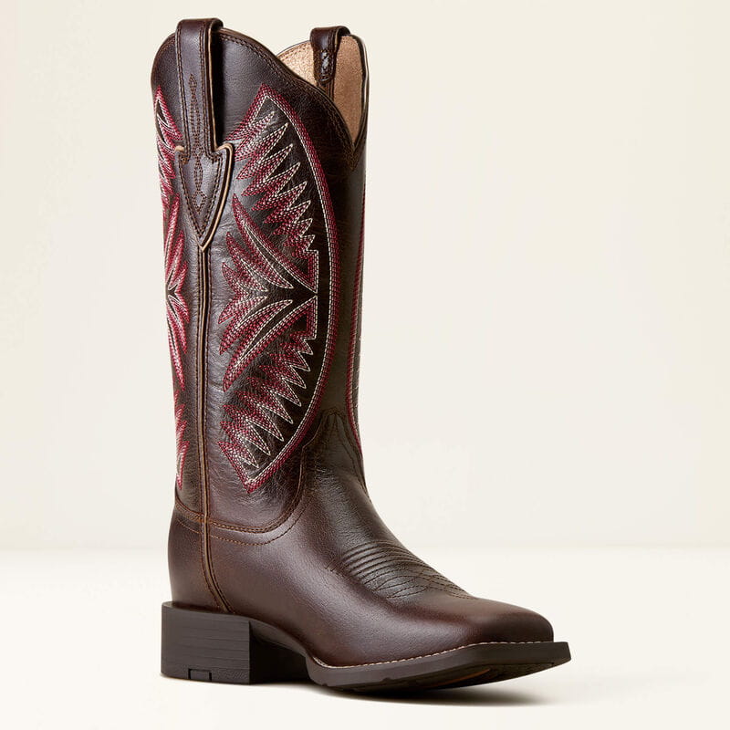 Ariat Womens Round Up Ruidoso Wide Square Toe Western Boot