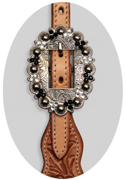 SN Tack Browband light Flower Wave