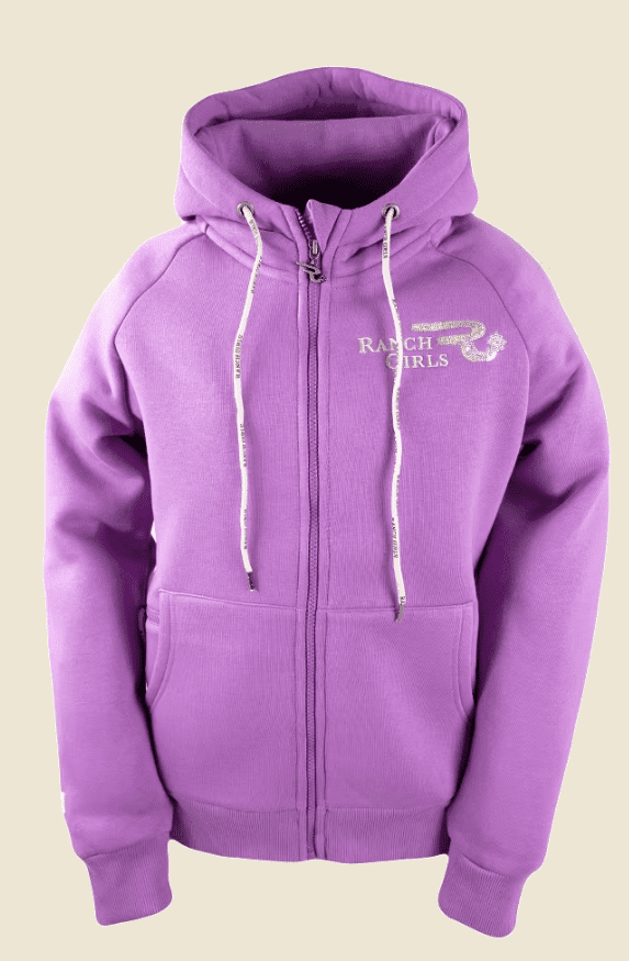 Ranchgirls Hooded Sweat Jacket SHINY lavender