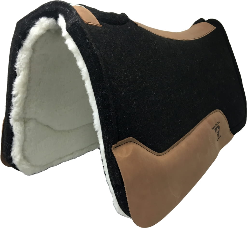 Diamond Wool Pad Black Gold Performance Roper Merino 1 Inch