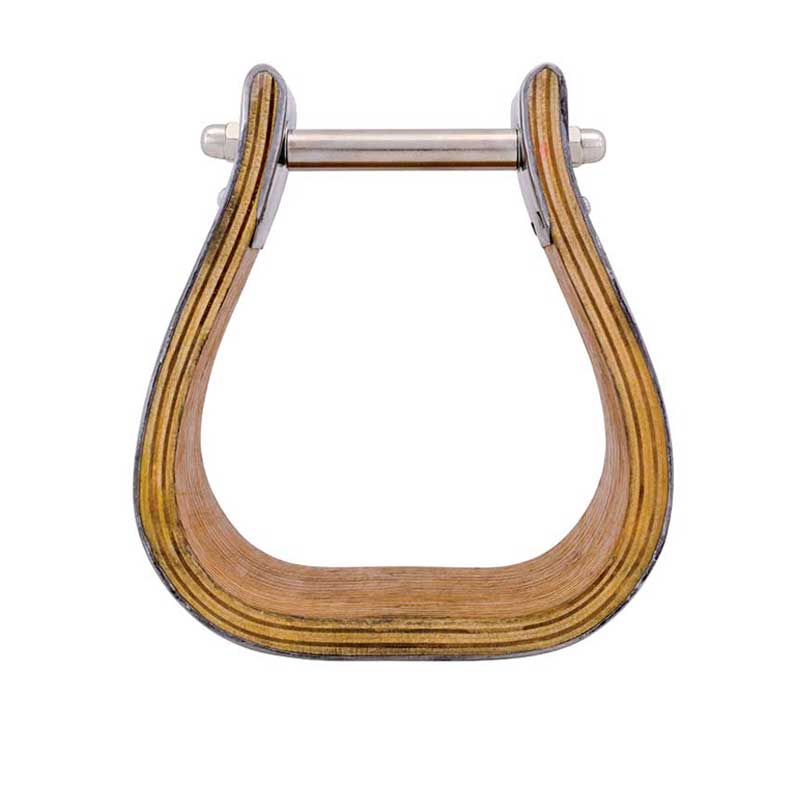 5″ Stainless Steel Covered Wooden Stirrups