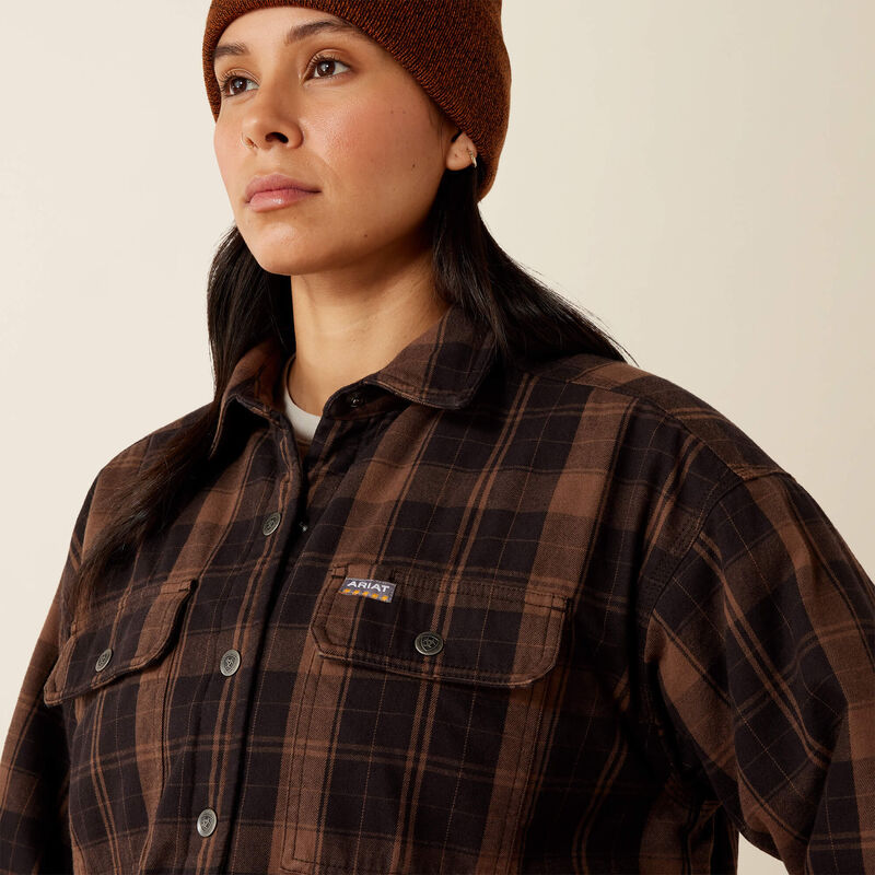 Ariat Womens Rebar Flannel Insulated Shirt Jacket