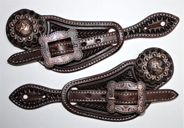 Ladys Sporenriemen EE Dark Antique Cross