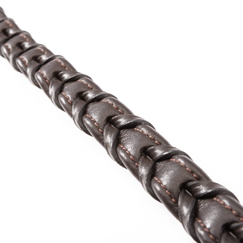 Hunterzügel Softleder geflochten