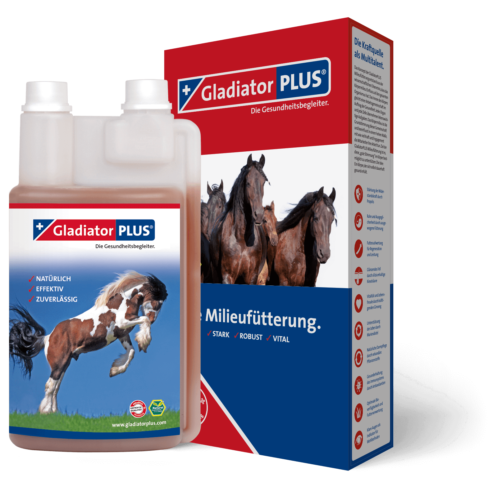 GladiatorPLUS Pferd - Die Milieufütterung. 1.000ml