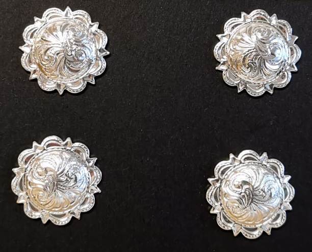 Kleine Number Pins 4er Set german silver