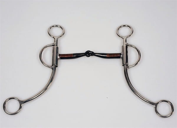 Shanked Snaffle Bit mit Kupfereinlagen