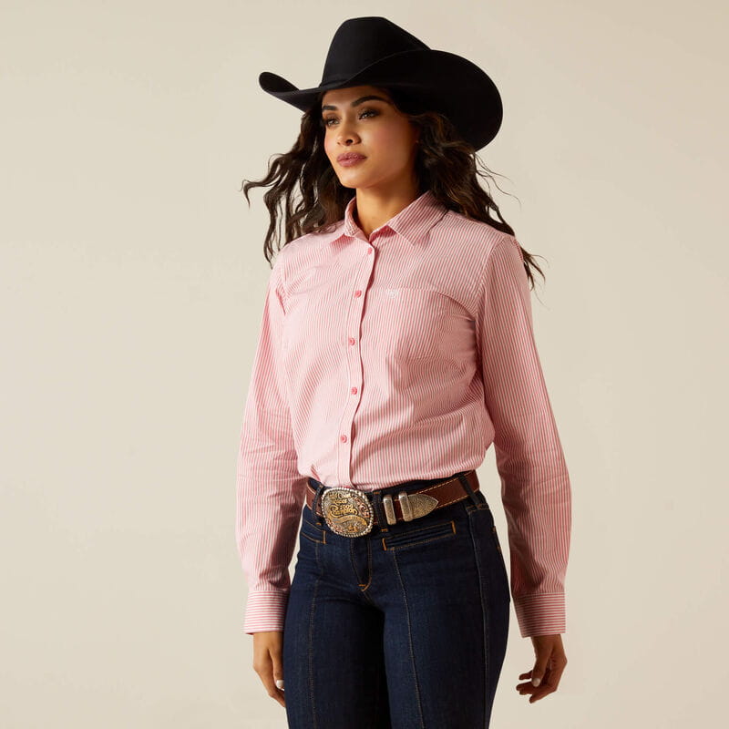 Ariat Womens Kirby Stretch Shirt Camella Rose Stripes