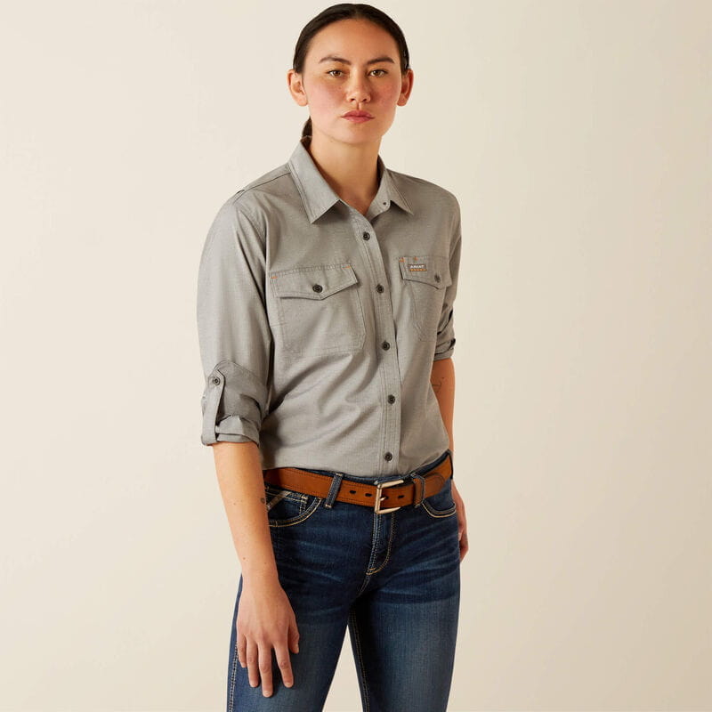 Ariat Womens Rebar Made Tough VentTEK DuraStretch Work Shirt