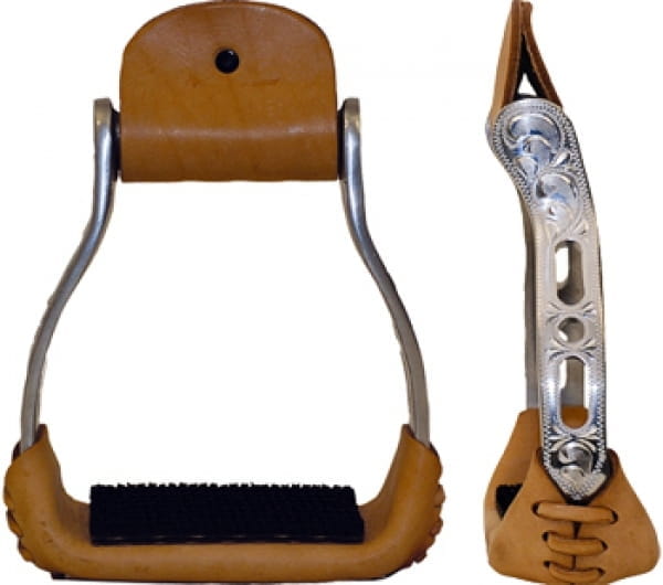 Metalab Steigbügel Racing Silver engraved