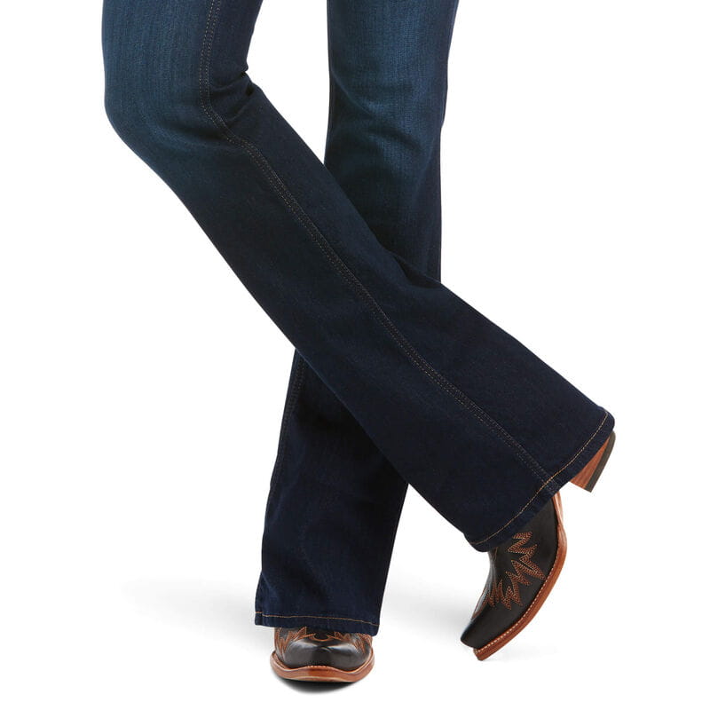 Ariat Womens Real High Rise Ballary Boot Cut Jeans