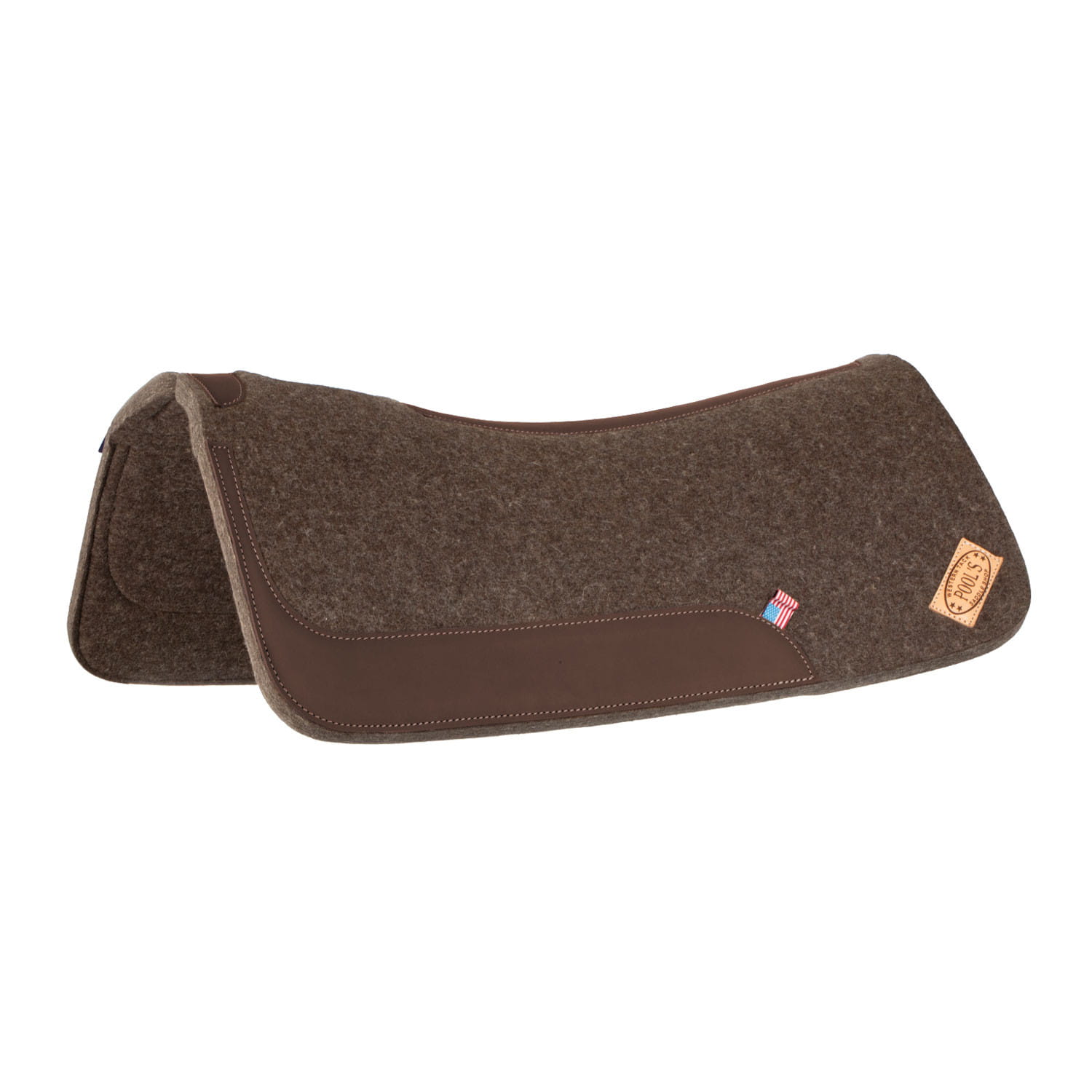 Pool's Wollfilz-Pad mit Lederbesatz