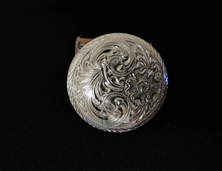 German Silver Concho 4 cm mit Bit End