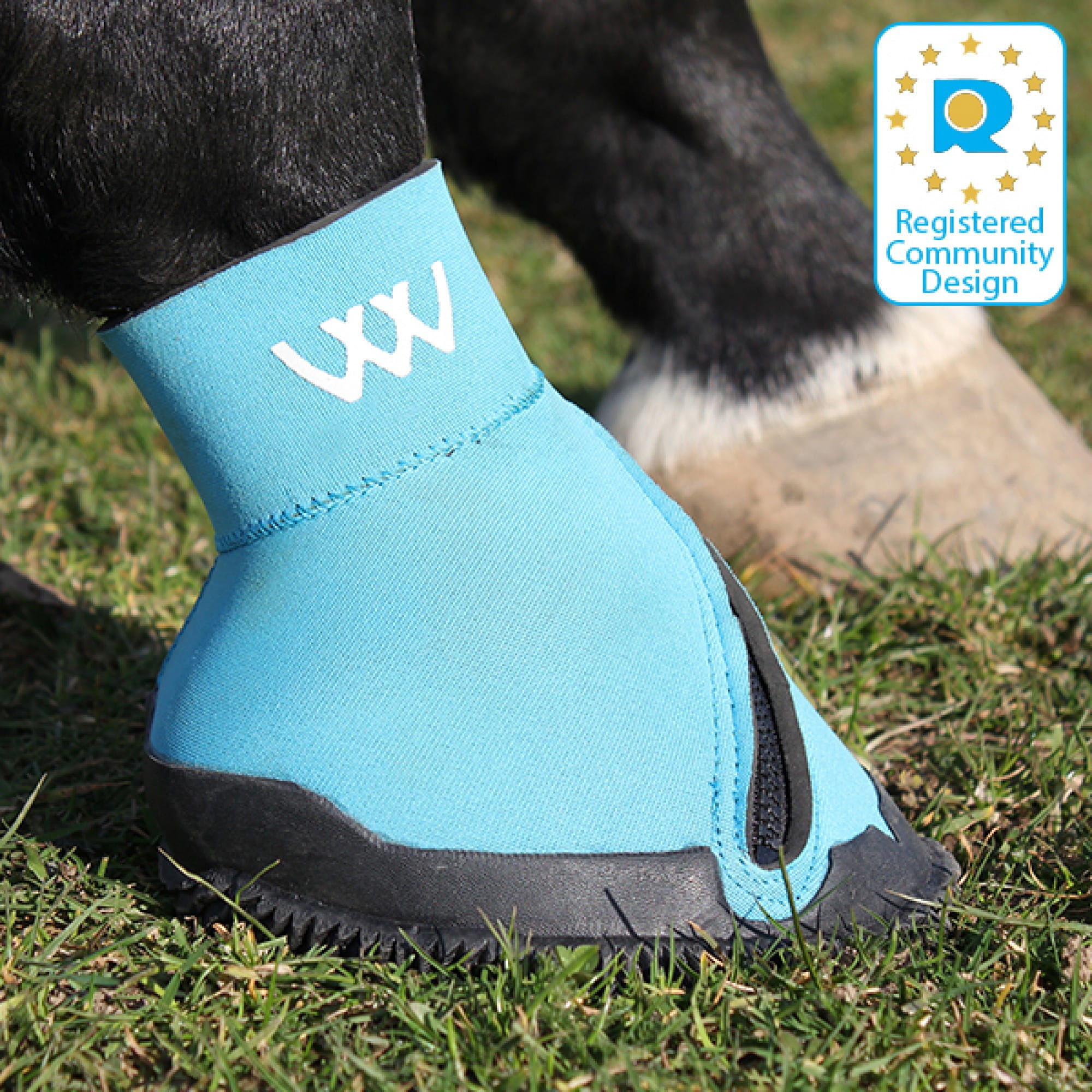 Woof Wear Club Bottes de brossage Noir/bleu porcelaine Woof Wear Club Bottes de brossage Noir/bleu porcelaine