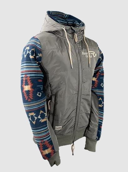 Ranchgirls Polarfleece Pro Shield Jacket CHARLEE teal blue/mud