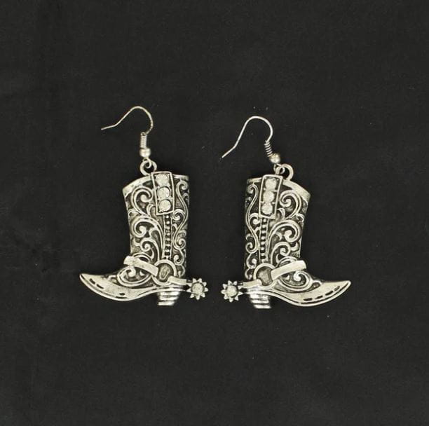 Blazin Roxx Cowboy Boot With Spurs Earings