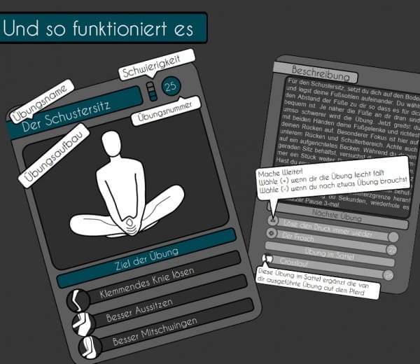 25 Traingskarten Set für Reiter