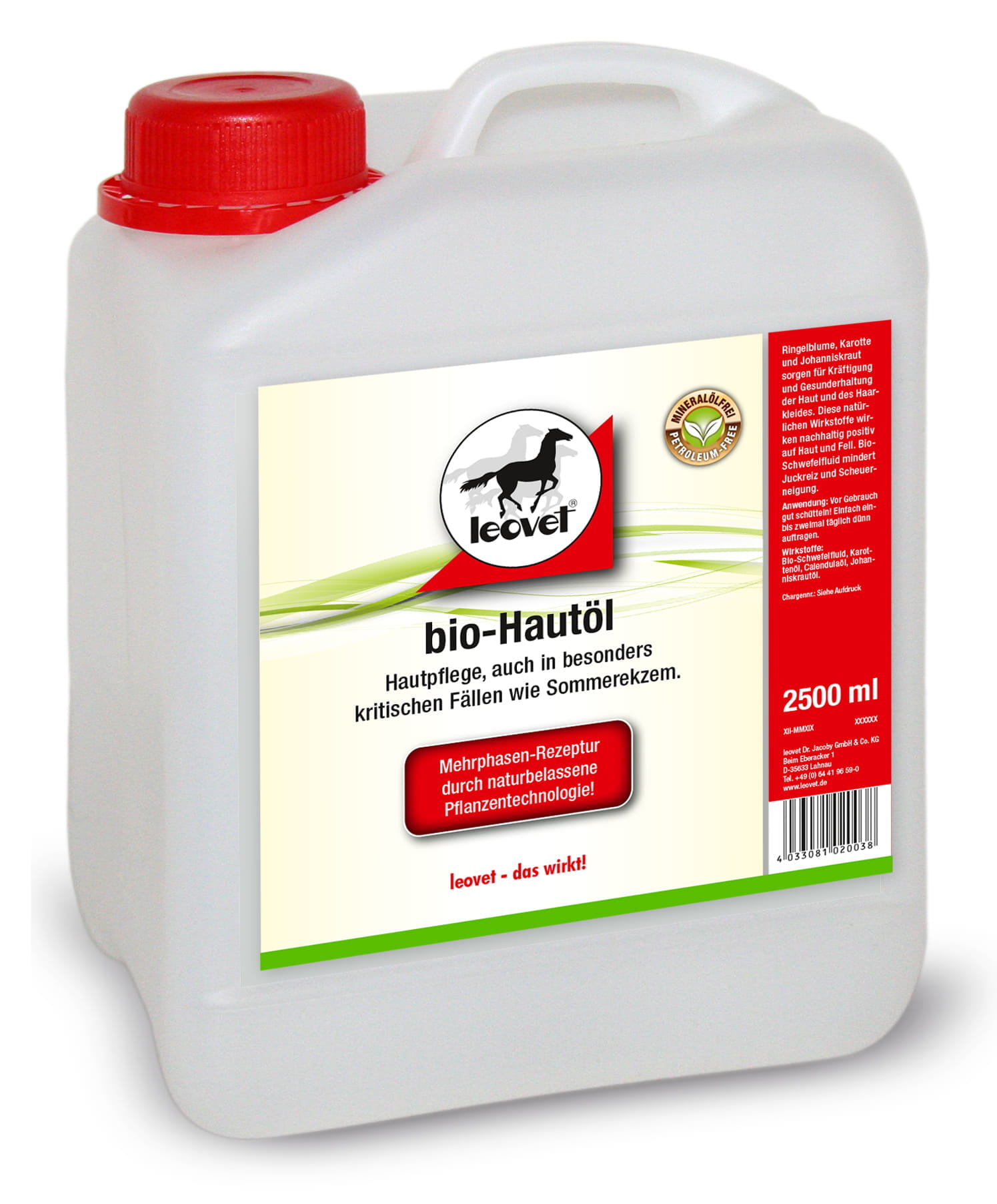 Leovet Bio-Hautöl Kanister 2,5l