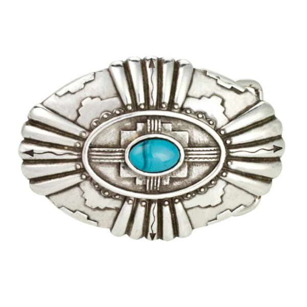 ILC Belt Buckle – Southwest Turquoise Stone