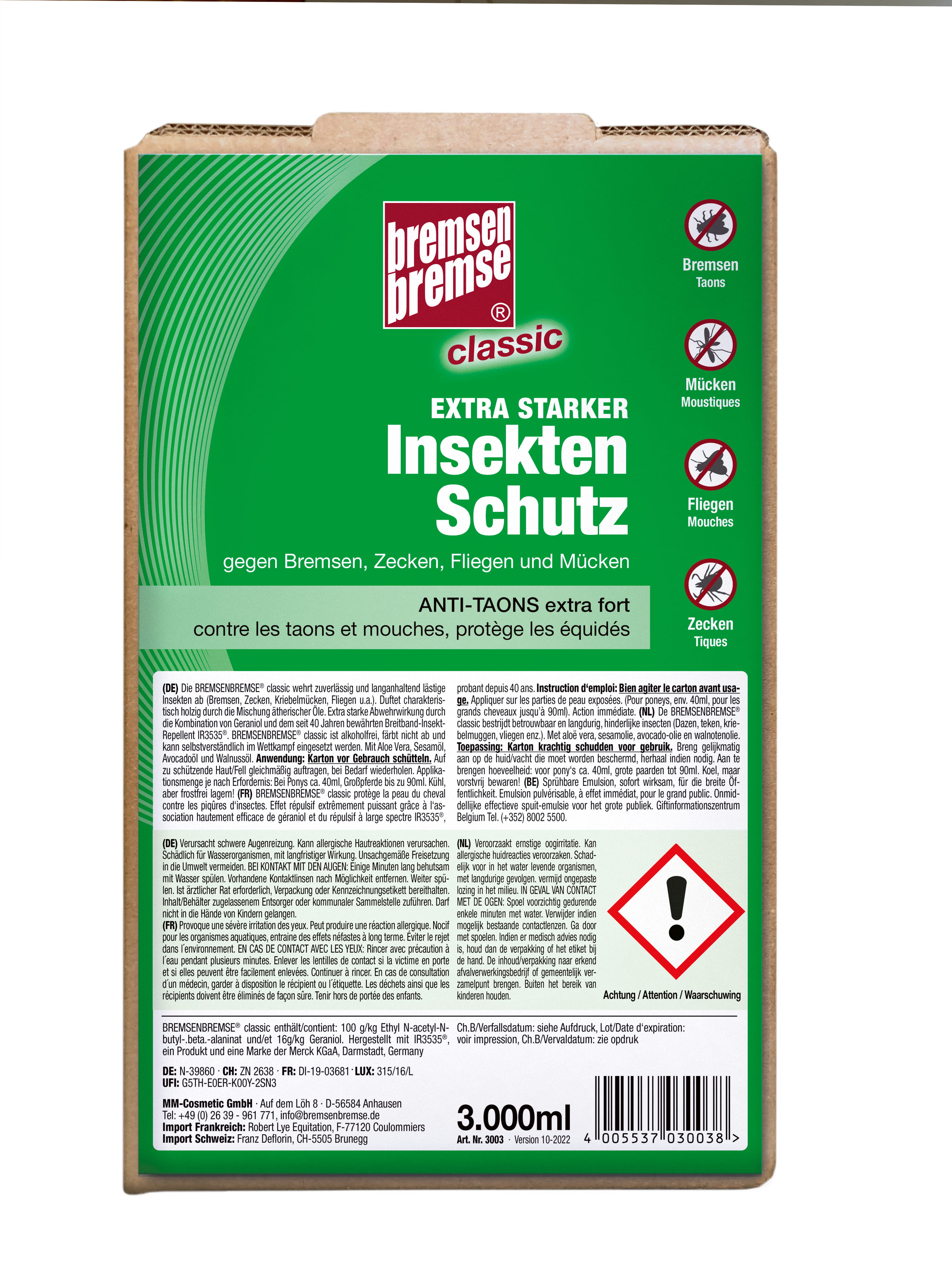 BREMSENBREMSE Insektenschutz Bag-in-Box classic 3000ml