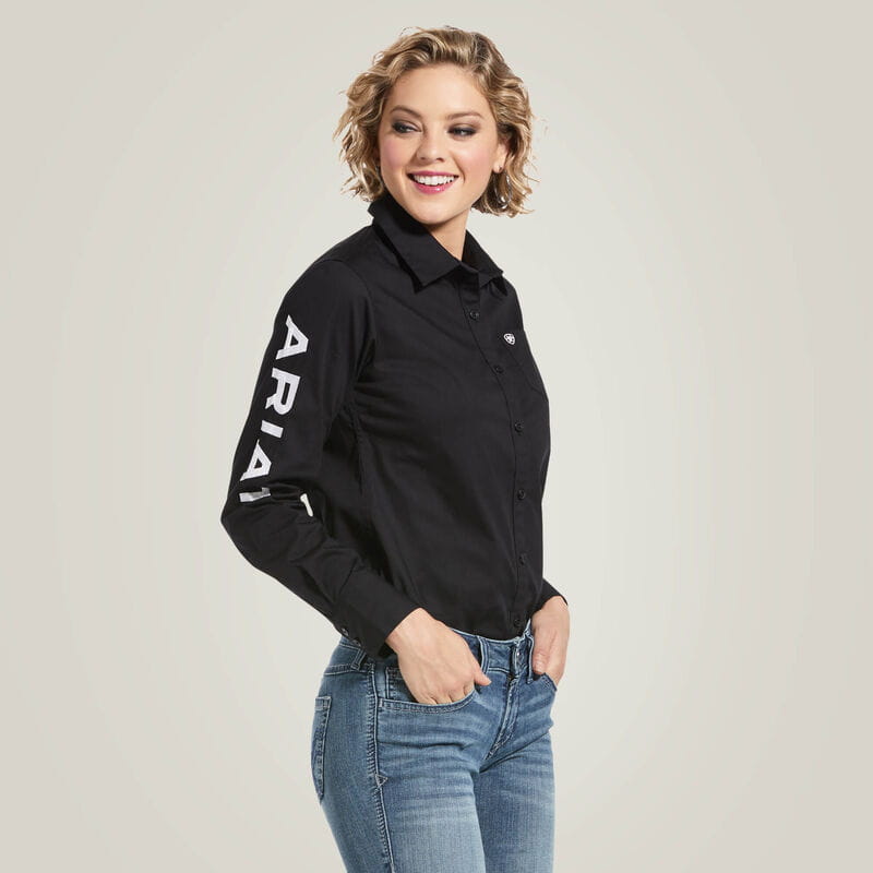 Ariat Womens Team Kirby Stretch Western Shirt black