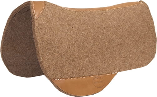 Mustang Premium Contoured Trail Riding Pad 3/4 Inch Wollfilz
