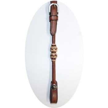 Westernkopfstück mit Rohhaut und knotted Stirnband
