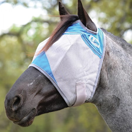 Crusader Blue Fly Mask Cashel UV-Schutz