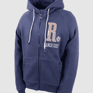 Ranchgirls Hooded Sweat Jacket SHINEY odyessey grey