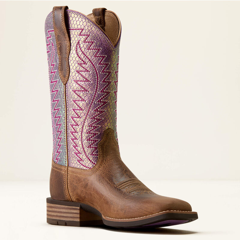 Ariat Womens Monte Vista Wide Square Toe Western Boot