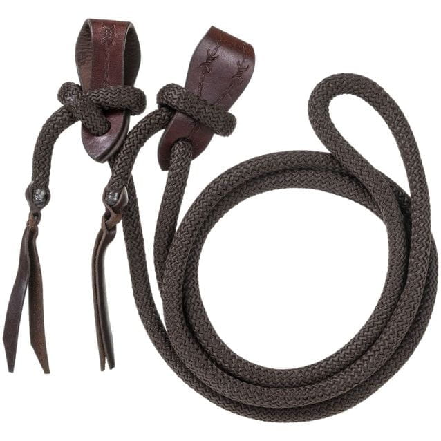 Cord Roping Reins with Slobber Straps