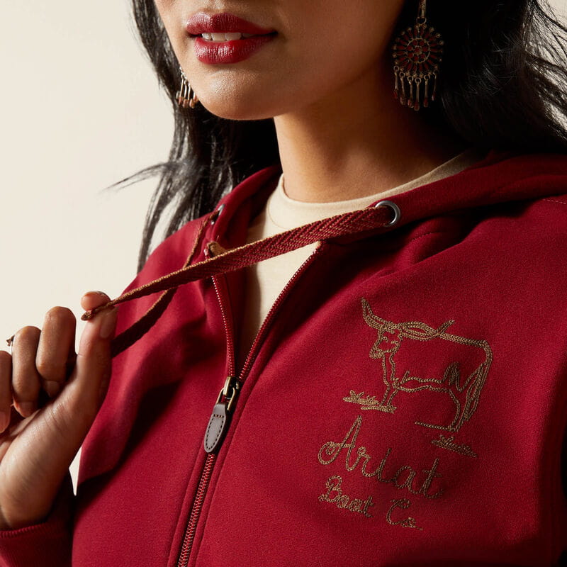 Ariat Womens Stitched Full Zip Hoodie