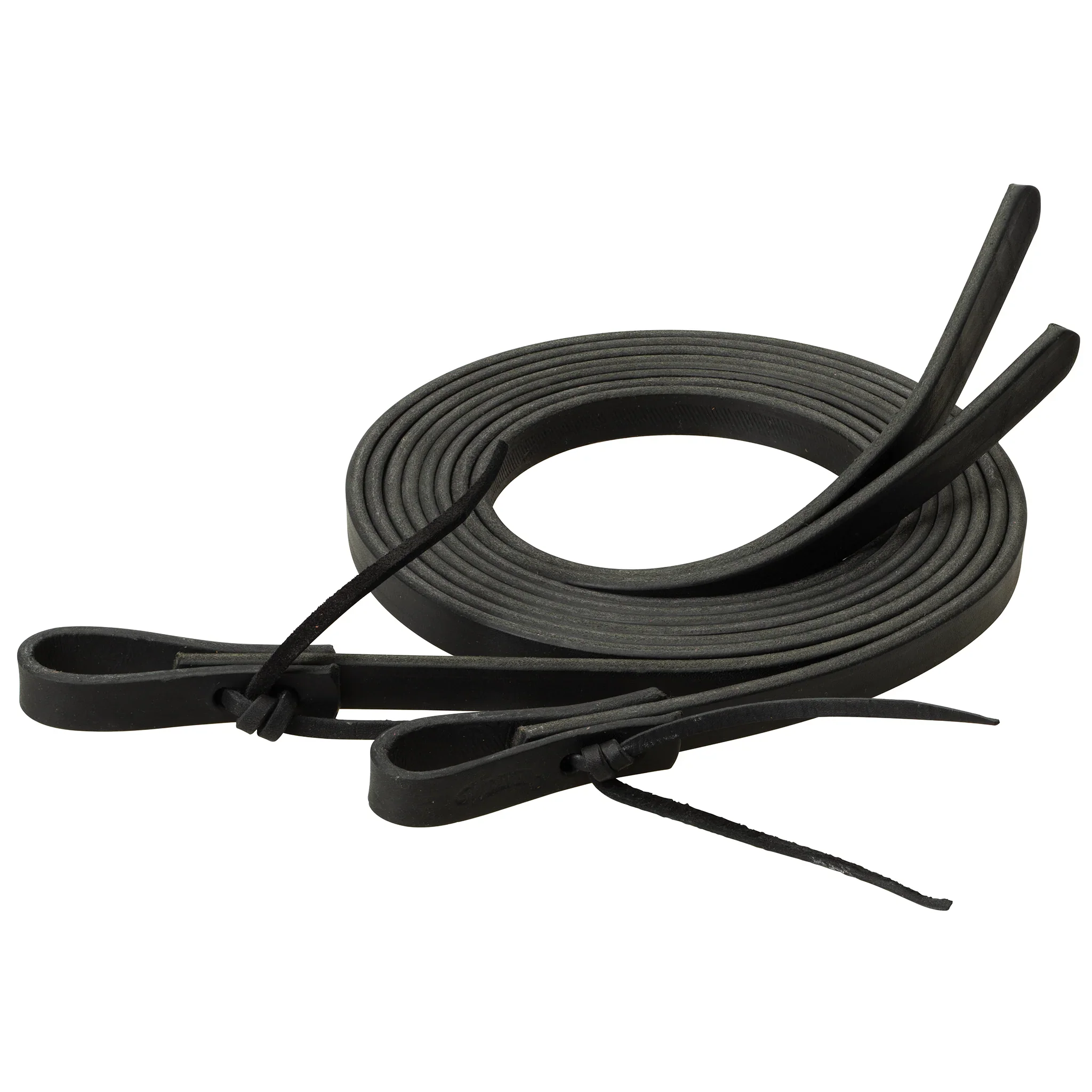 Weaver Black Leather Split Reins, 5/8" x 7'