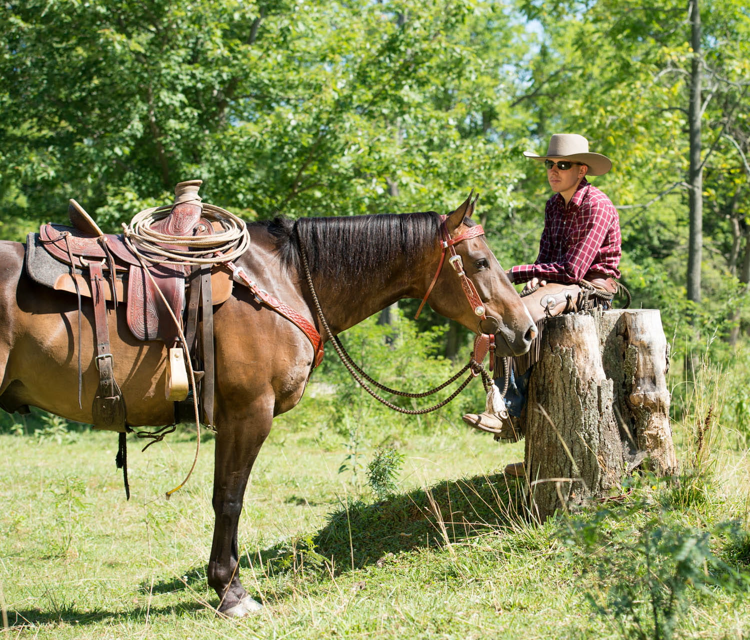 Weaver handtooled Slobber Straps