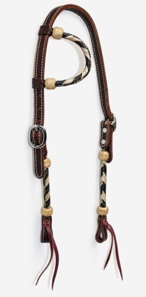 SN Tack Einohr Kopfstück Two Tone Rawhide