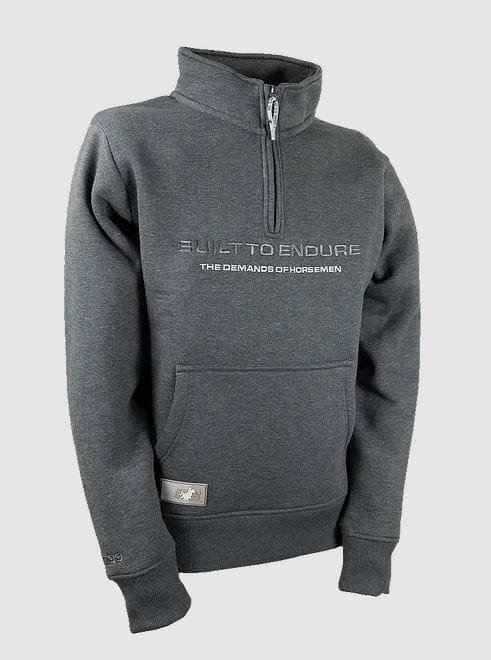 OS Man Half-Zip Sweatshirt LIAM melange-coal