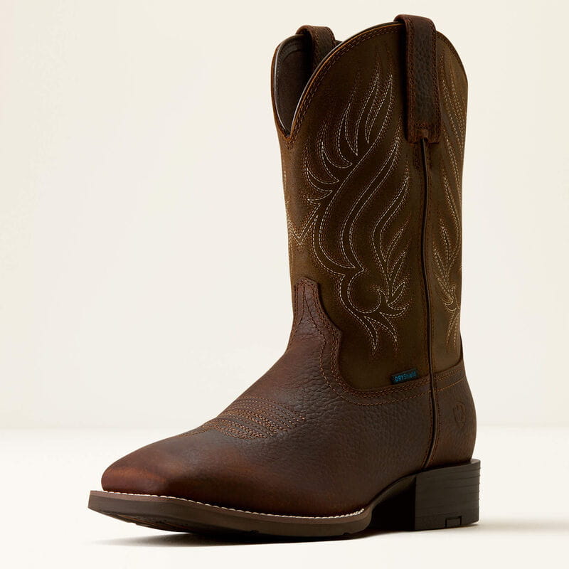 Ariat Mens Sport Riggs Waterproof Wide Square Toe Cowboy Boot