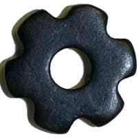 Sporenrädchen mini 6fach sanft schwarz