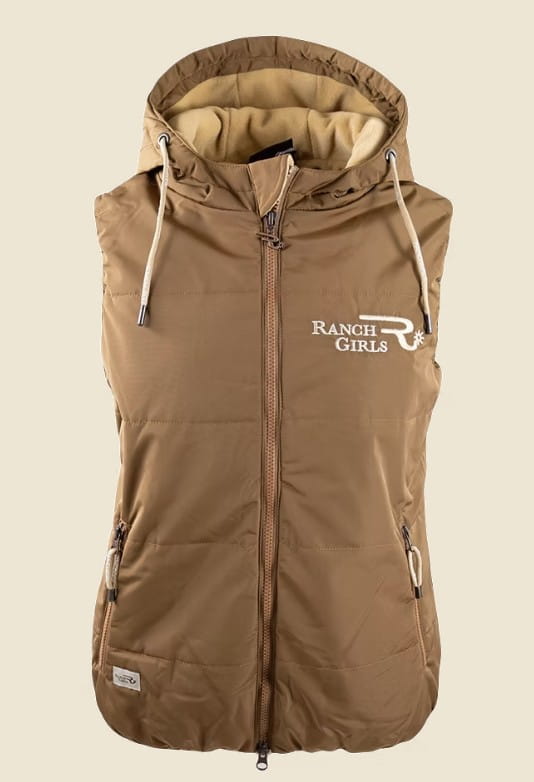 Ranchgirls Hooded Vest PAM hazelnut