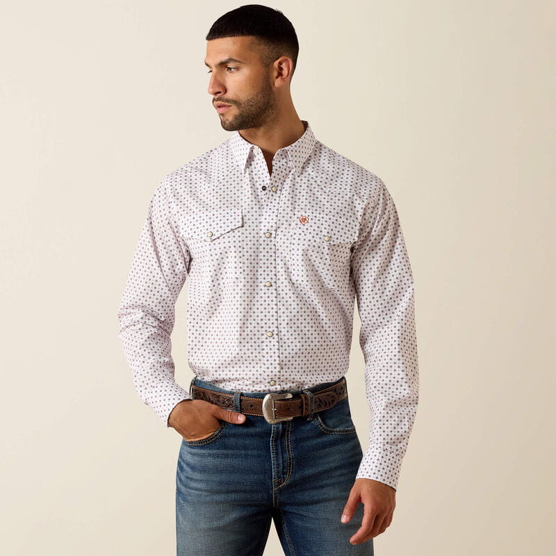 Ariat Mens Tony Fitted Western Snap Shirt
