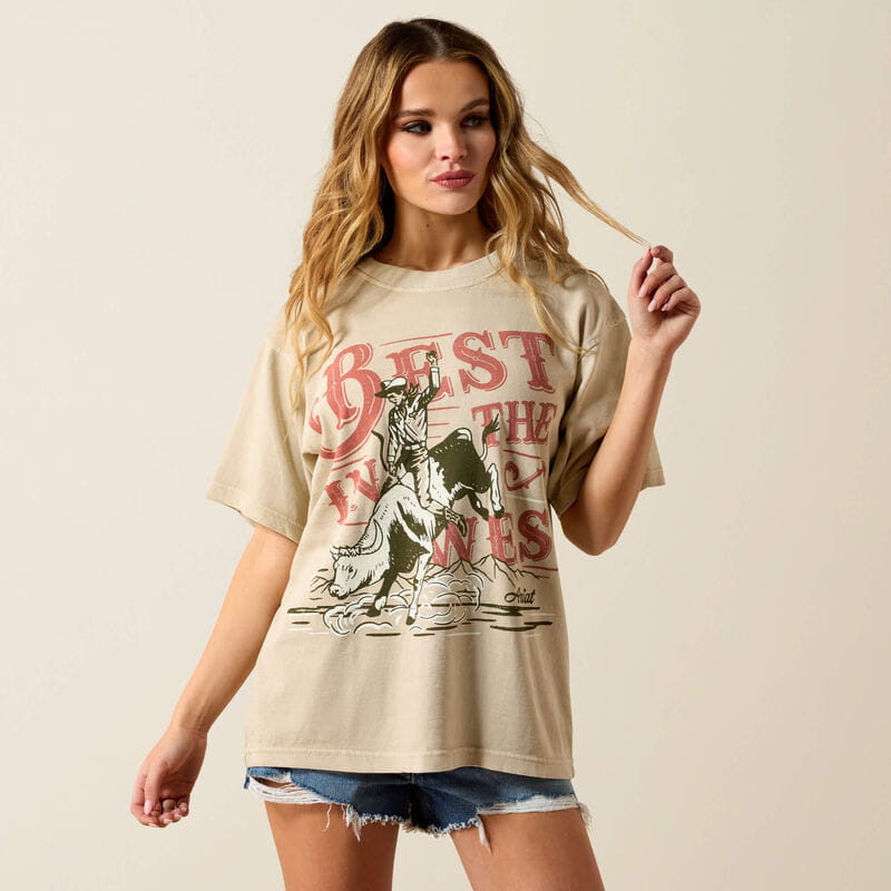 Ariat Womens Bull Rider Arched T-Shirt