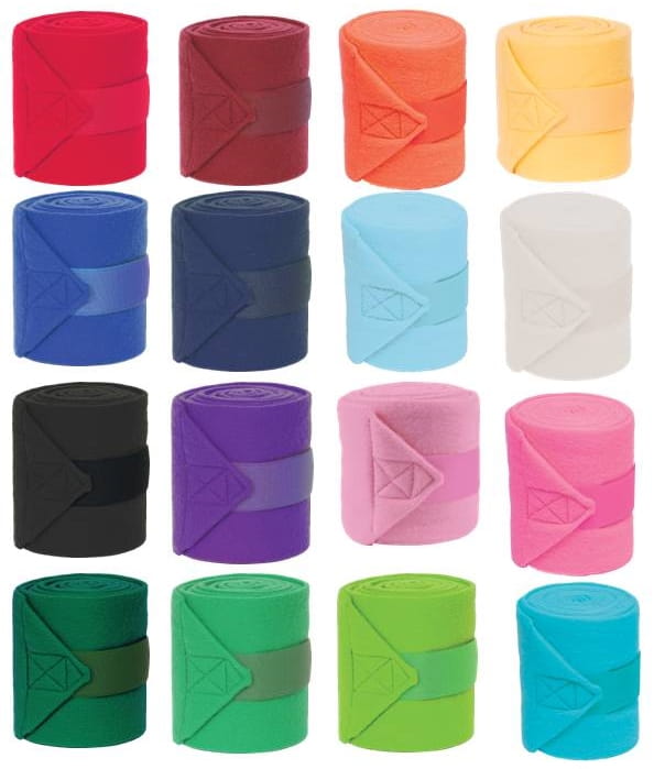 Mustang Polo-Wraps Bandagen Fleece 4er-Set 16 Farben