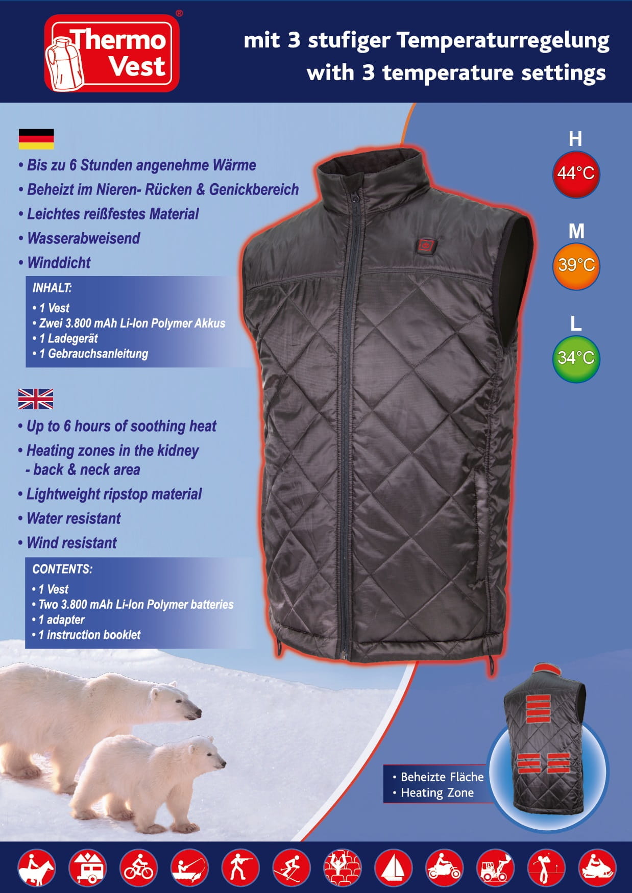 Thermo-Vest II - die beheizbare Weste