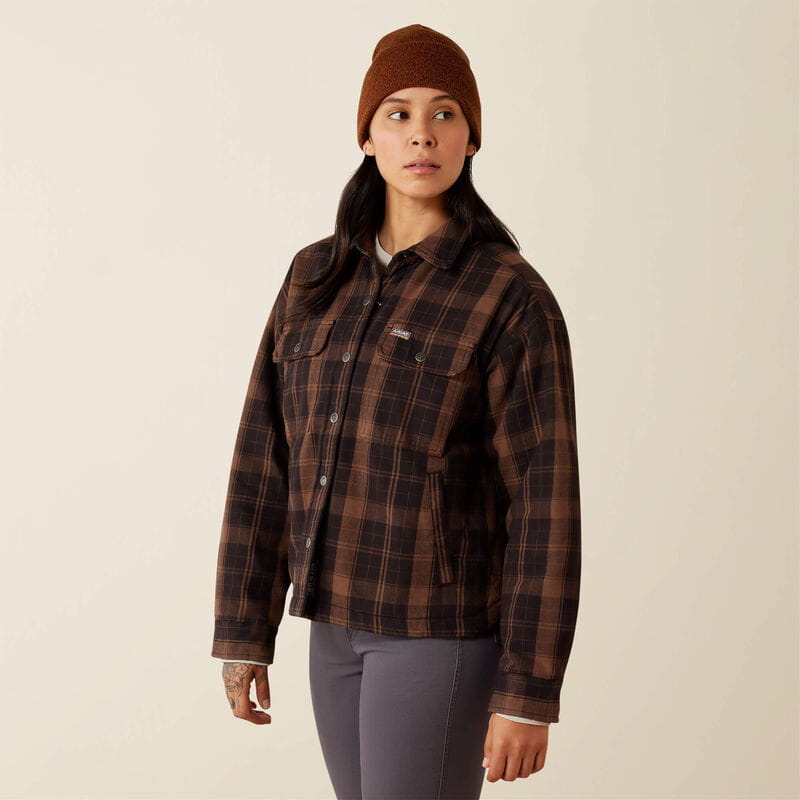 Ariat Womens Rebar Flannel Insulated Shirt Jacket