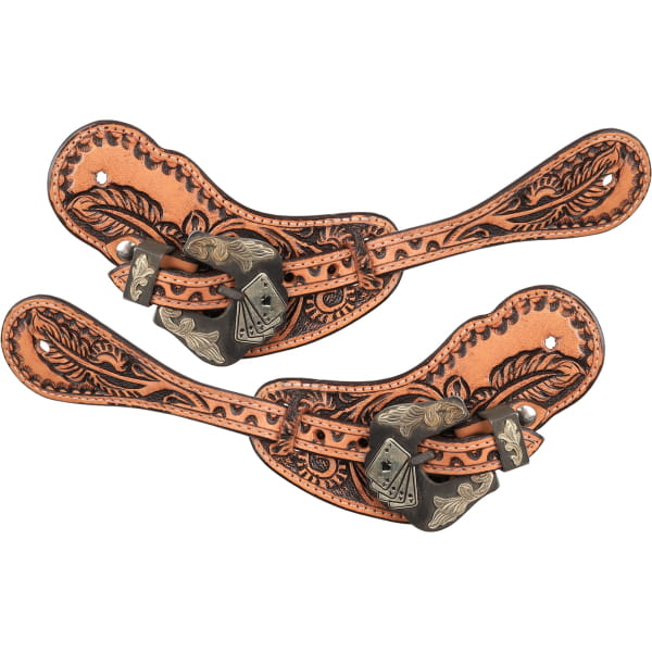 Showman Ladies High Roller Spur Straps
