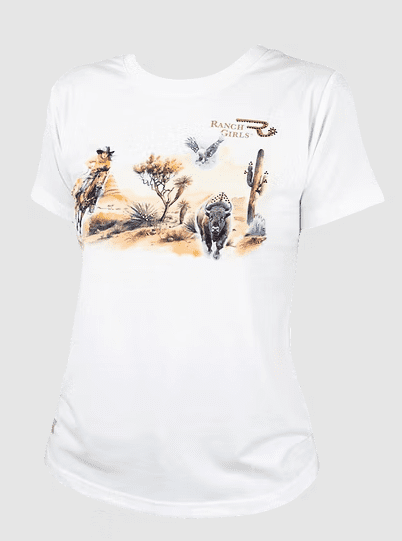 Ranchgirls Wild Western T-Shirt ALLY eggshell